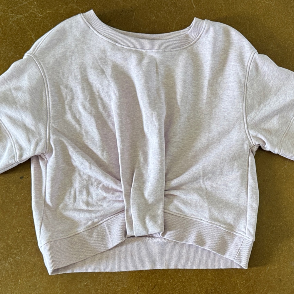 Loft Petite Cropped Short Sleeve Sweatshirt